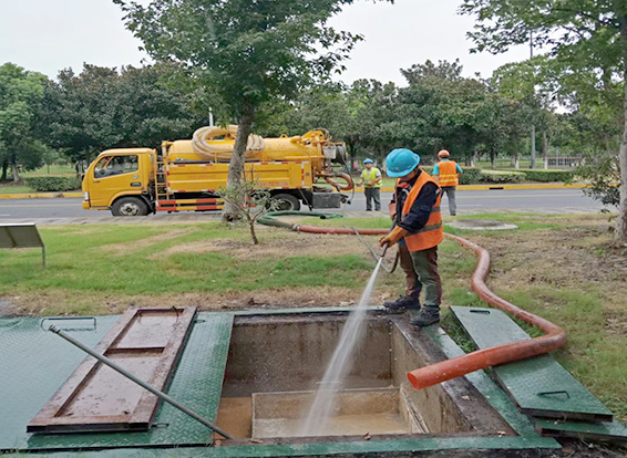 汶川化油池清理